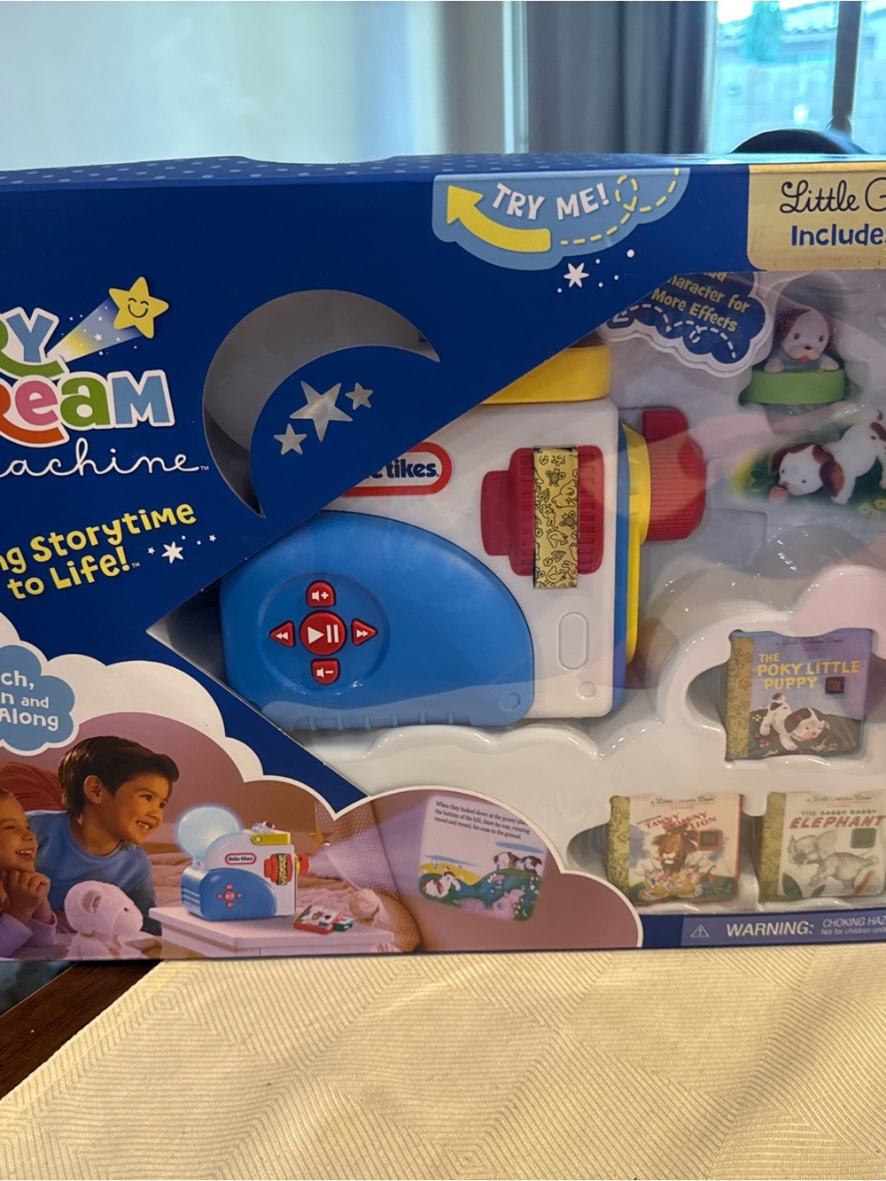 Storytime Dream Machine - Blue and White Kids Toy Projector